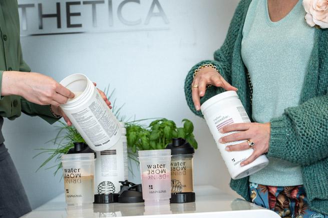 Shakes en supplementen voor een voedingsprogramma